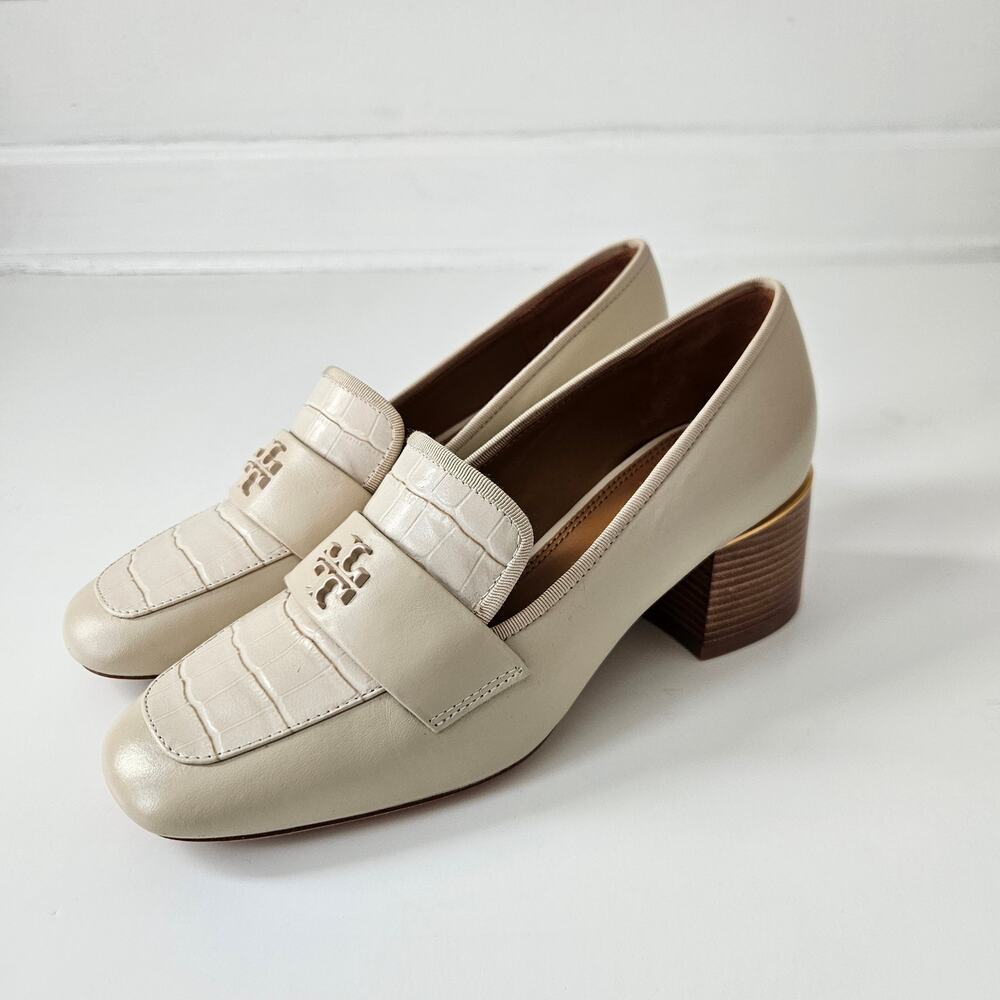 NEW Tory Burch Everly 55mm Block Heel Loafer Dulce De Leche Size 6.5